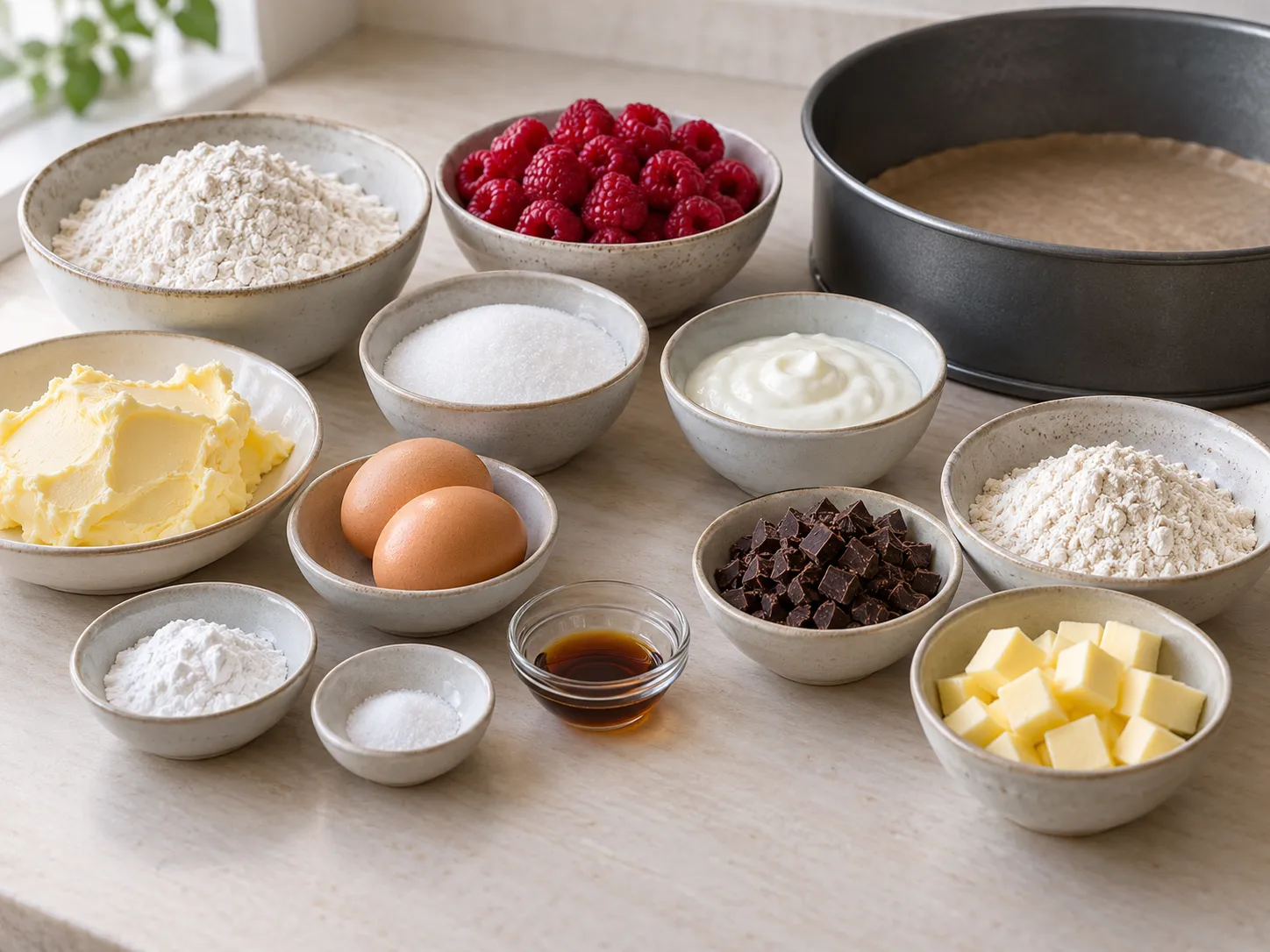 unsalted butter, softened, granulated sugar, large eggs, all-purpose wheat flour