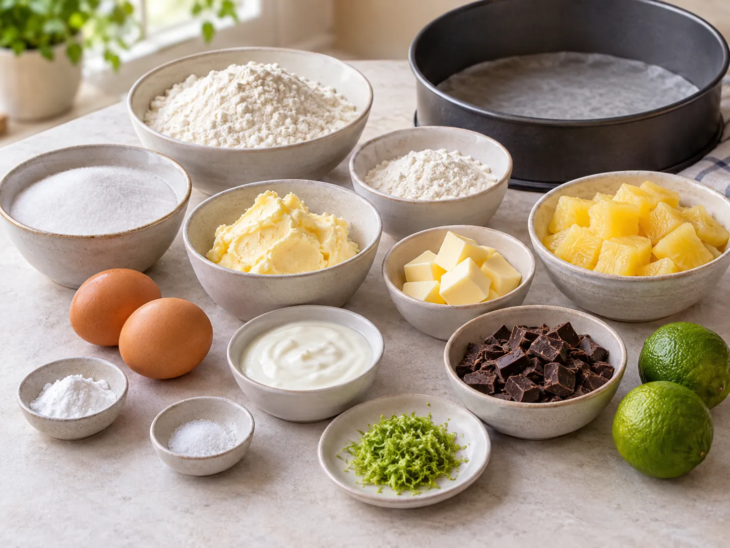 unsalted butter, softened, granulated sugar, large eggs, all-purpose wheat flour