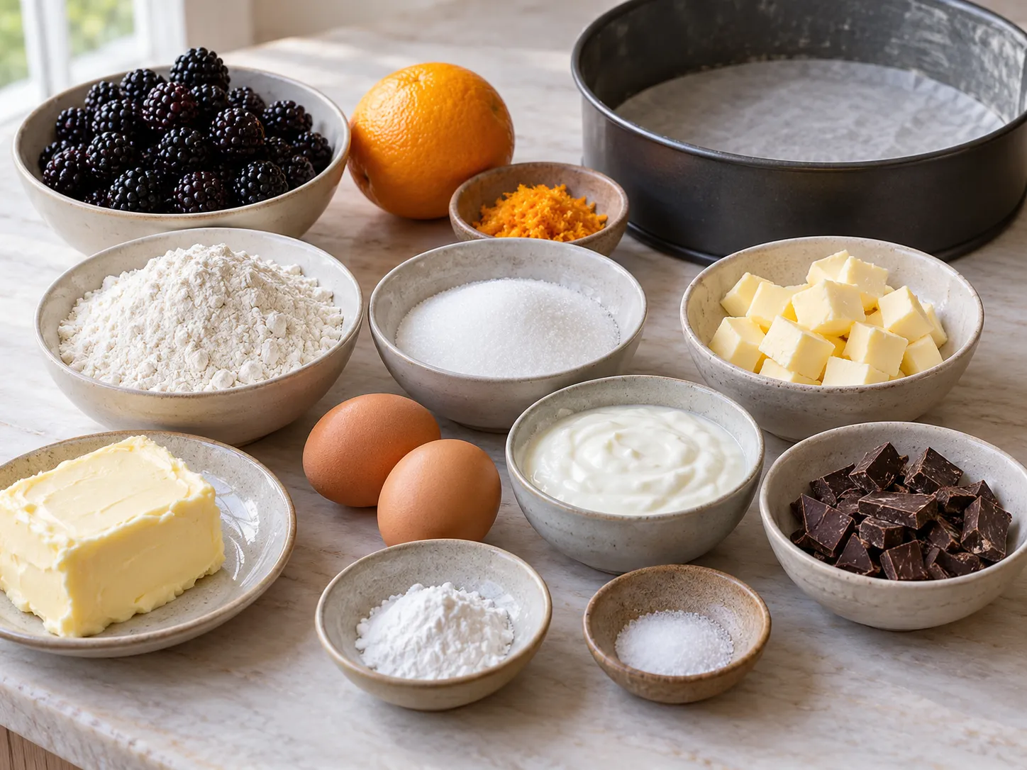 unsalted butter, softened, granulated sugar, large eggs, all-purpose wheat flour