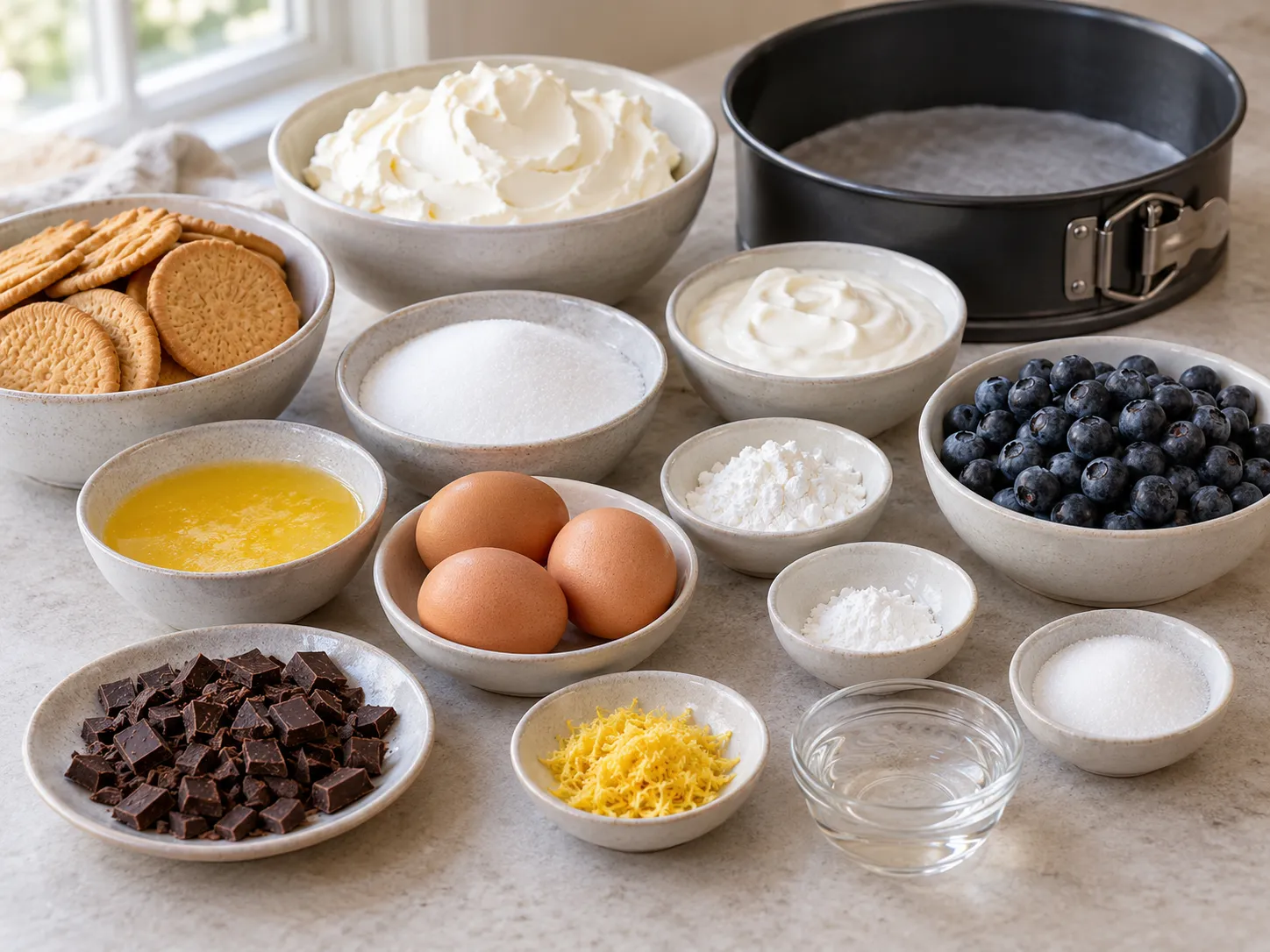 plain butter biscuits, without filling, unsalted butter, softened, full-fat cream cheese, plain, gr