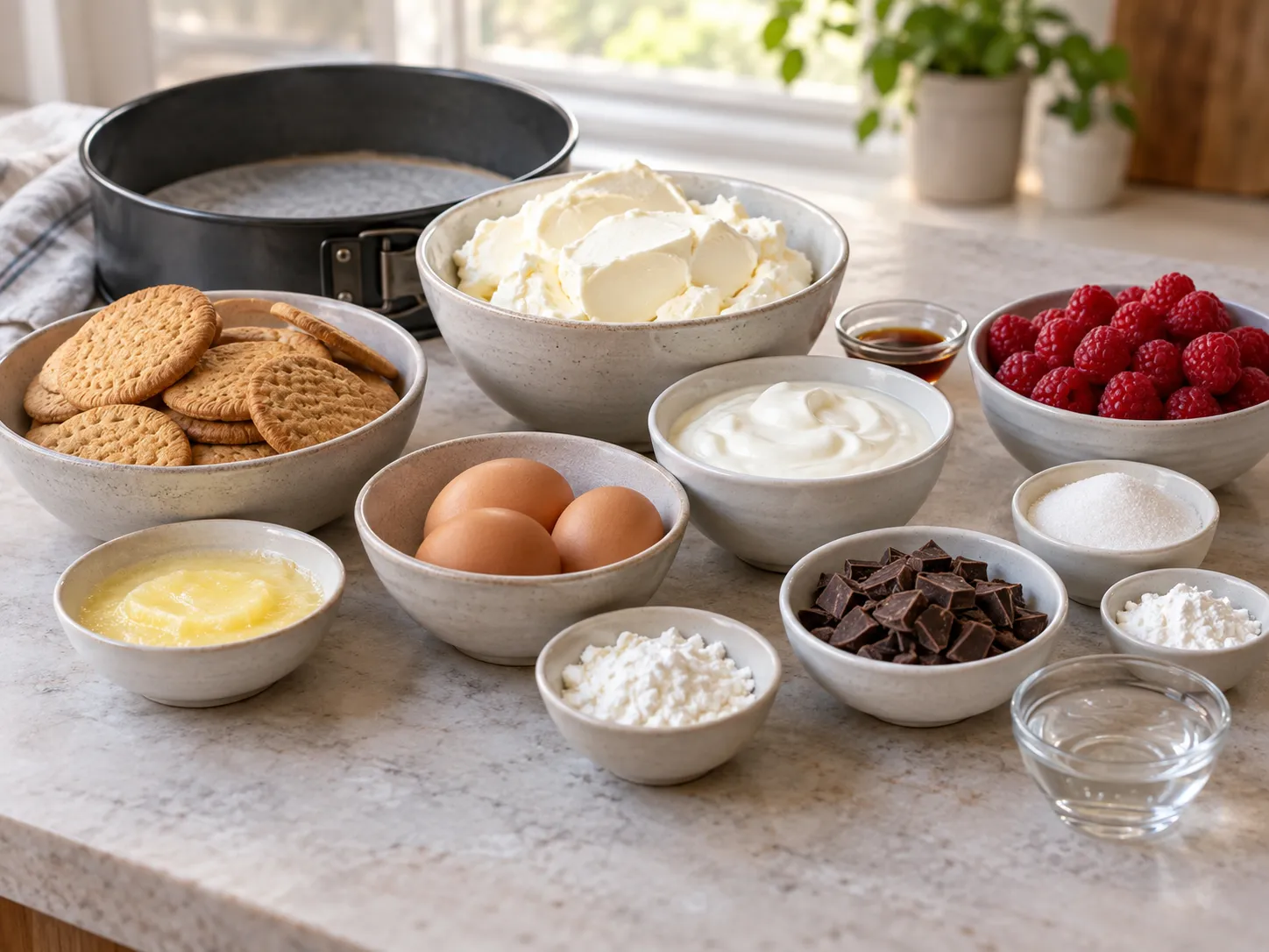 plain butter biscuits, without filling, unsalted butter, softened, full-fat cream cheese, plain, gr