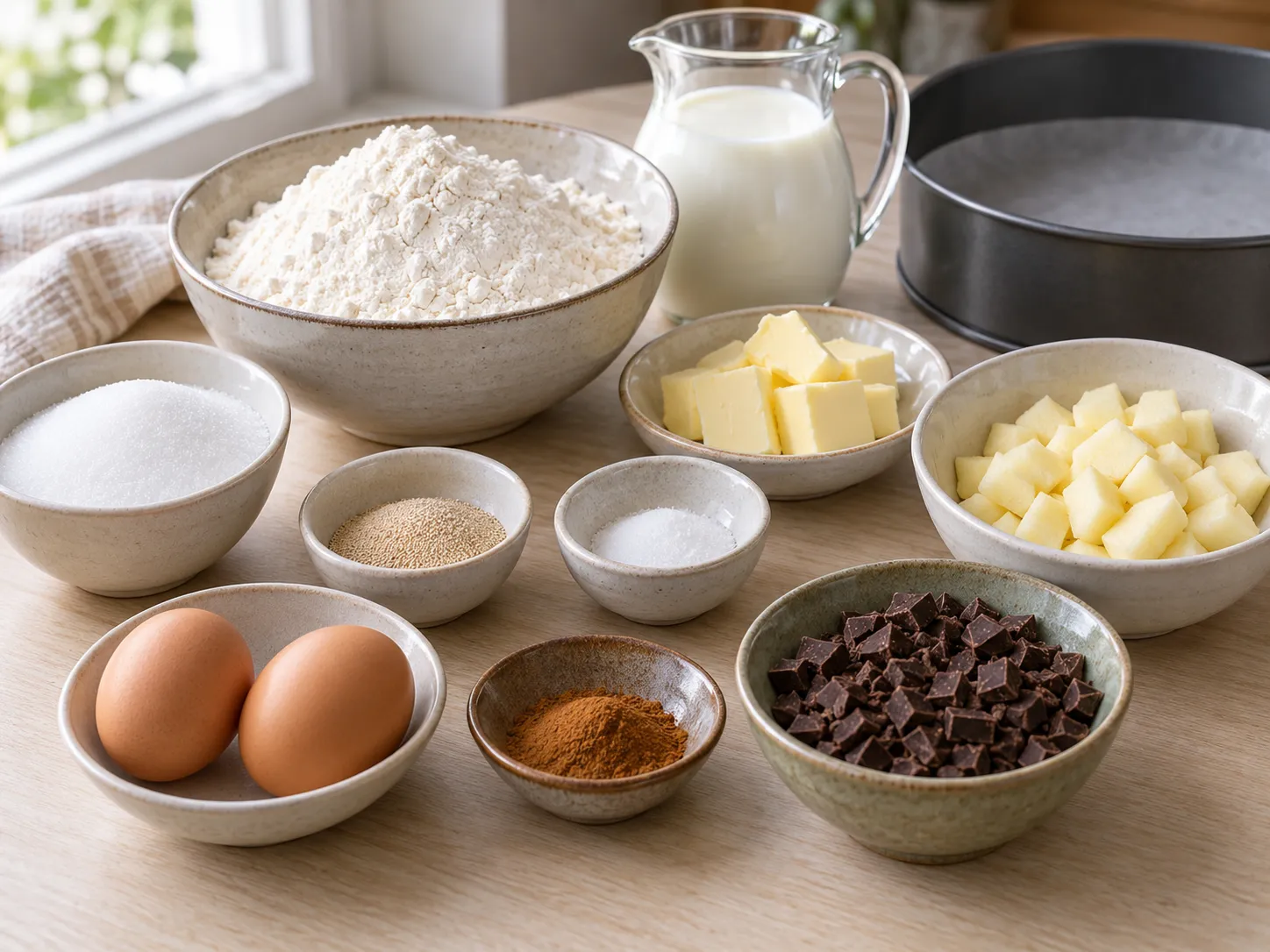 all-purpose wheat flour, instant dry yeast, granulated sugar, fine salt