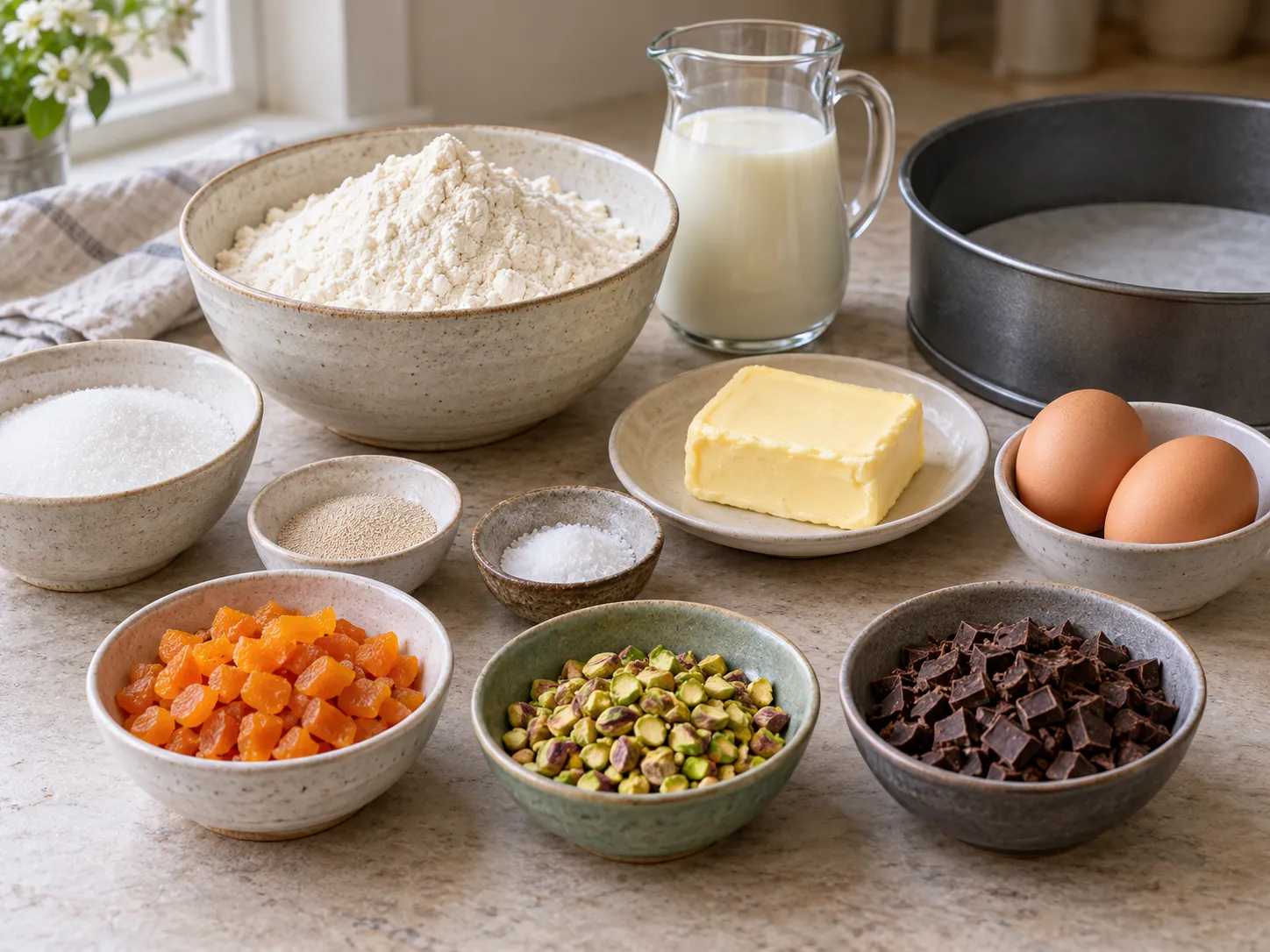 all-purpose wheat flour, instant dry yeast, granulated sugar, fine salt