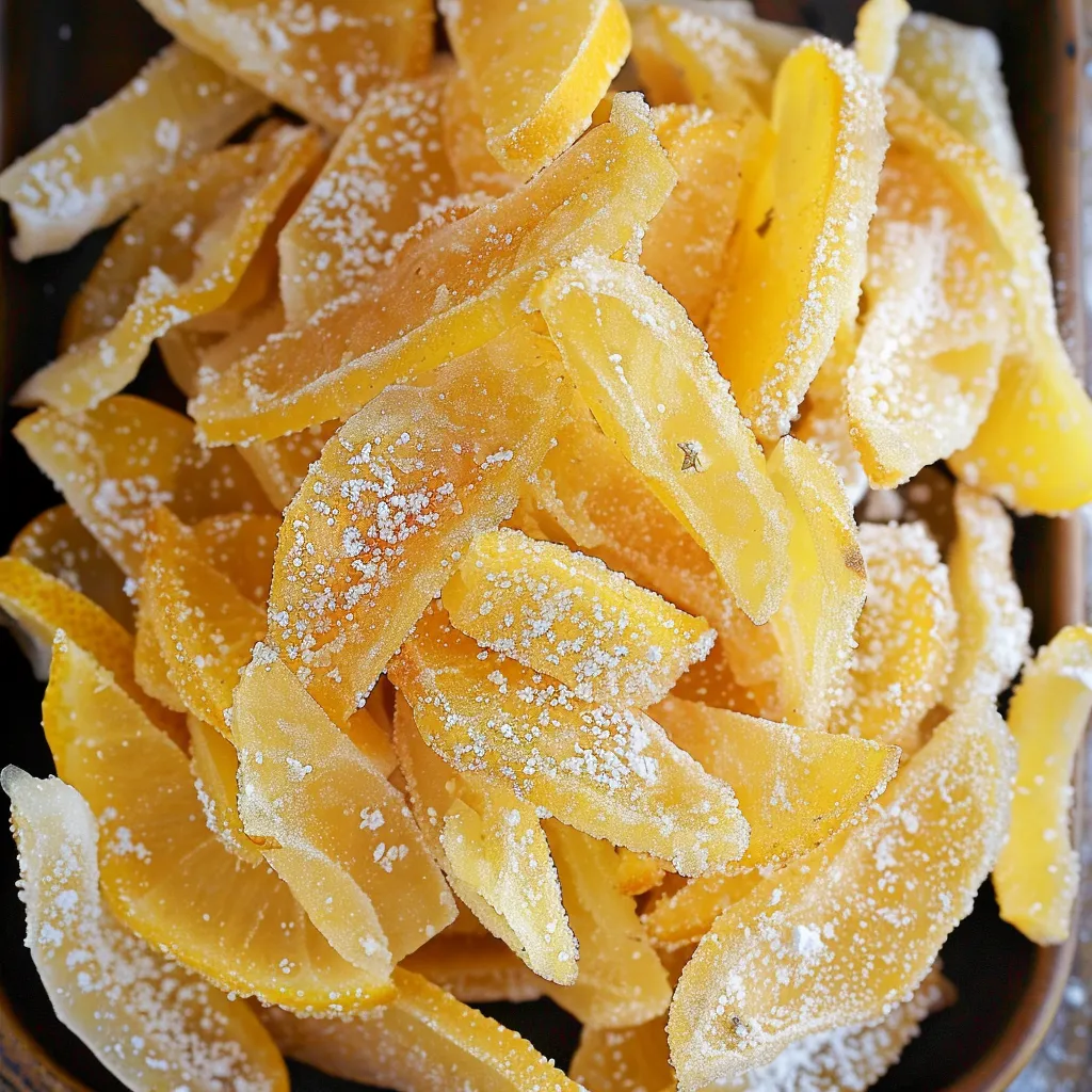 Simple Homemade Candied Lemon Peel