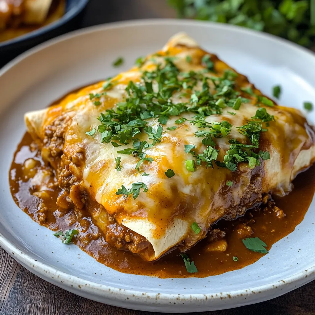 Cheese Enchiladas with Chili Gravy