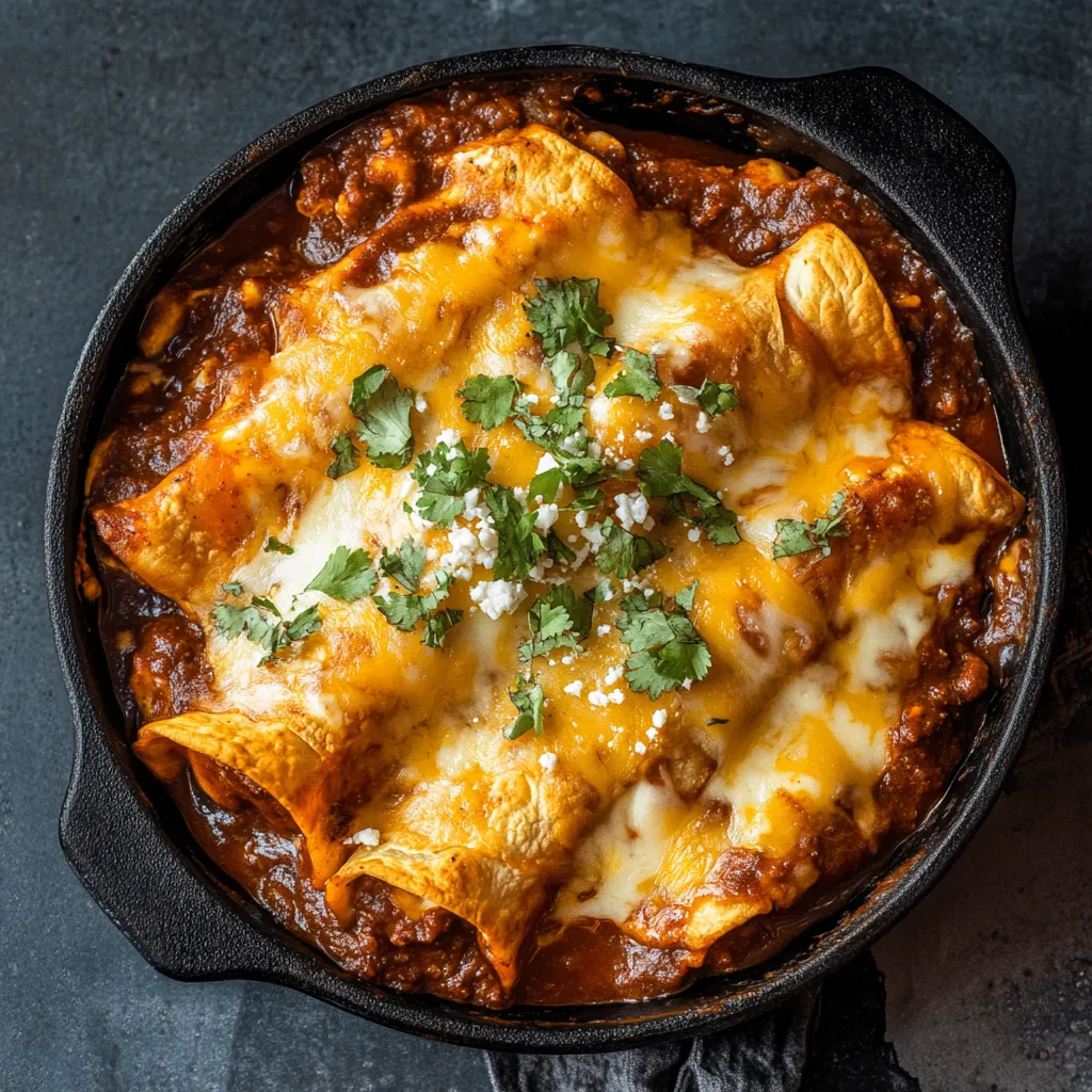 Cheese Enchiladas with Chili Gravy