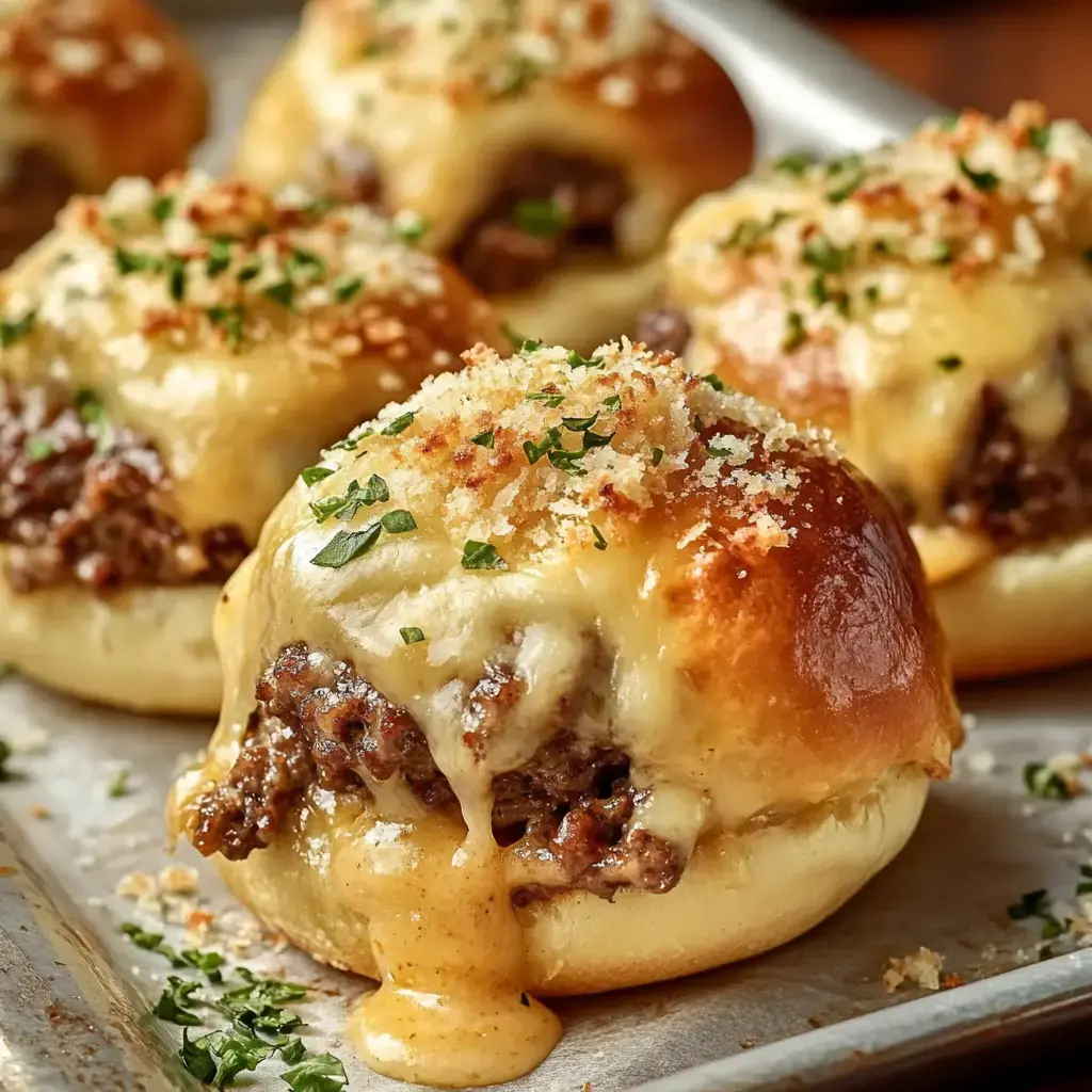 Quick Cheeseburger Garlic Bombs in 30 Minutes