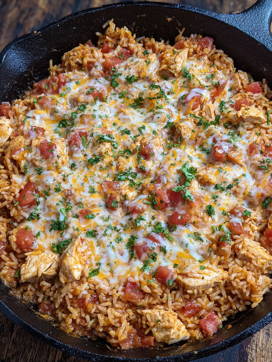 Cheesy Chicken Taco Rice with Southwest Ranch