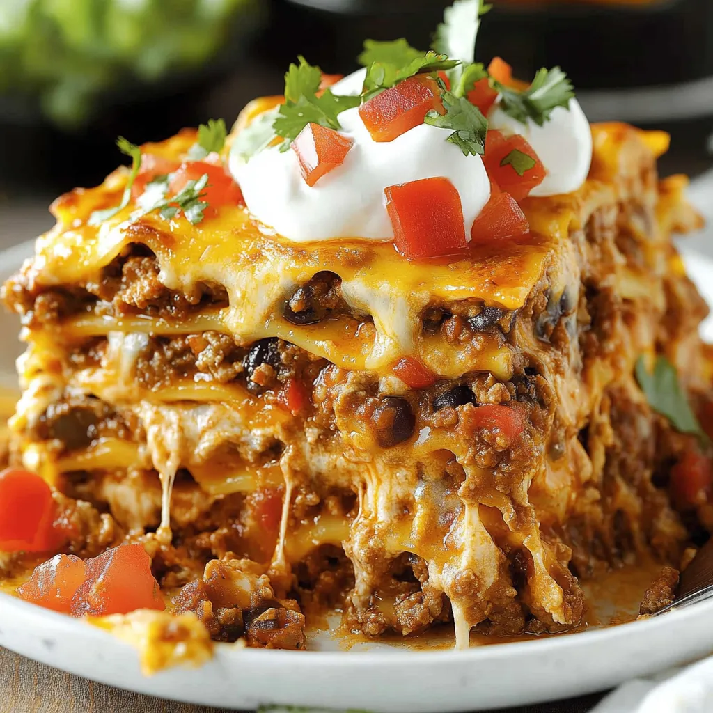 Bold Beef and Cheesy Mexican Layers