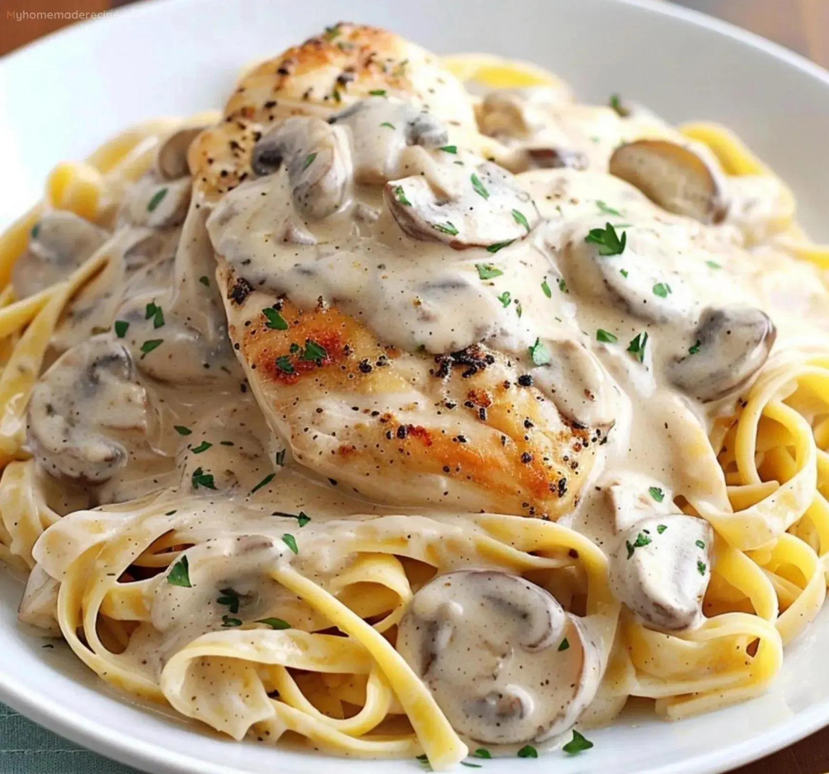 Creamy Chicken & Mushroom Alfredo