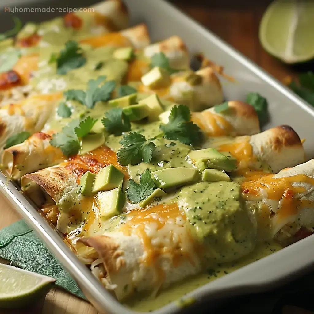 Creamy Chicken and Avocado Enchiladas