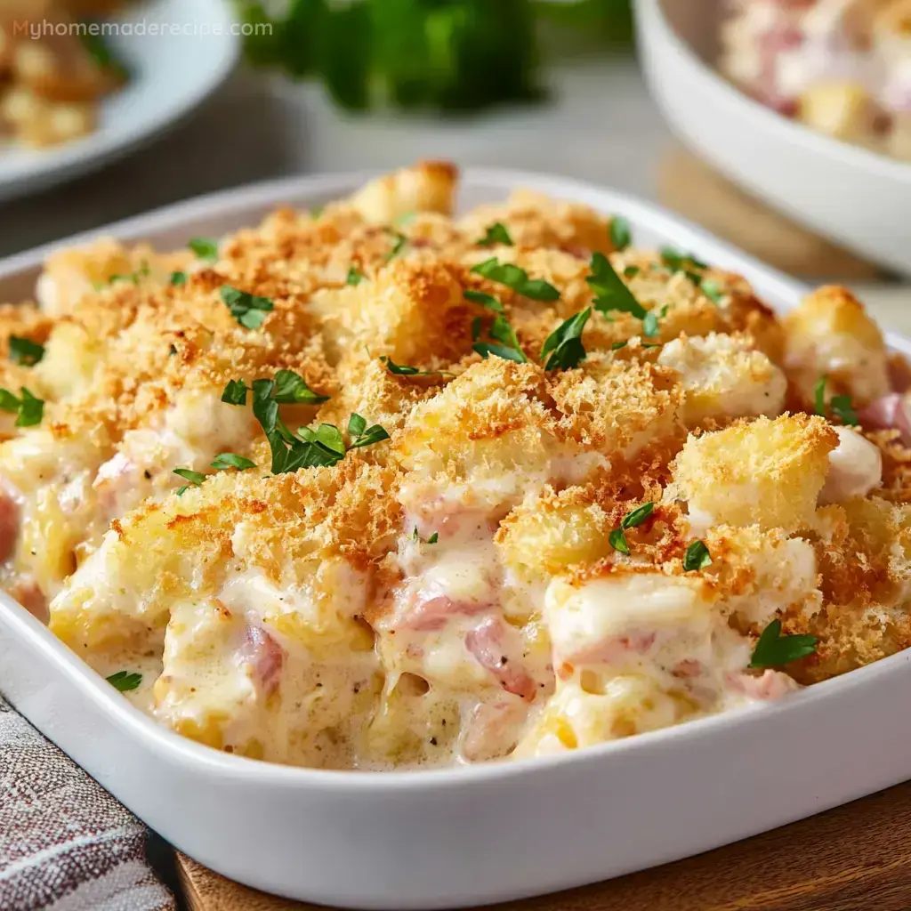 Easy Chicken Cordon Bleu Casserole