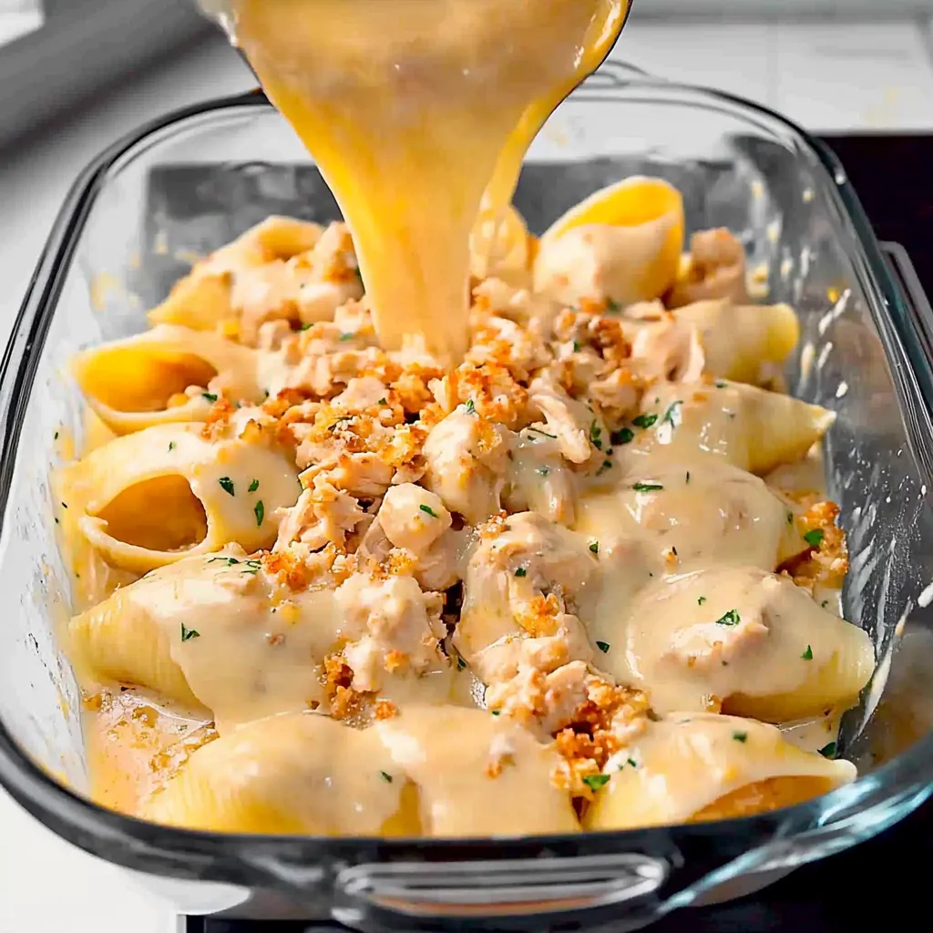 Cheesy Chicken Scampi Stuffed Shells