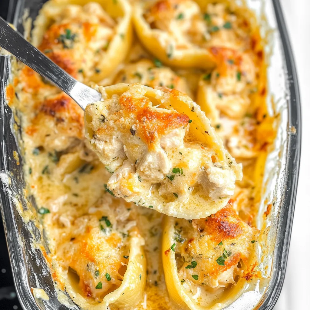 Cheesy Chicken Scampi Stuffed Shells