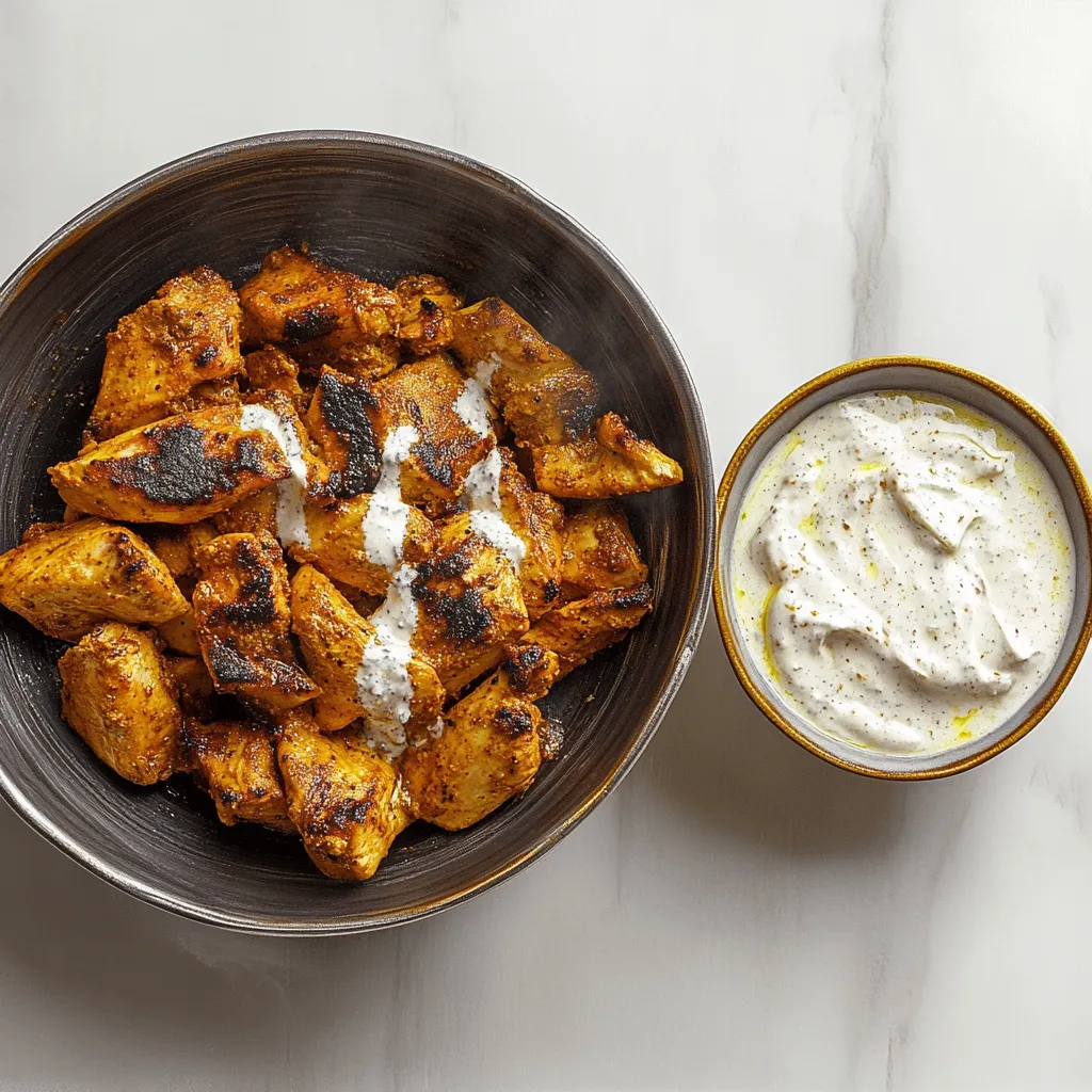 Homemade Chicken Shawarma with Creamy Garlic Sauce