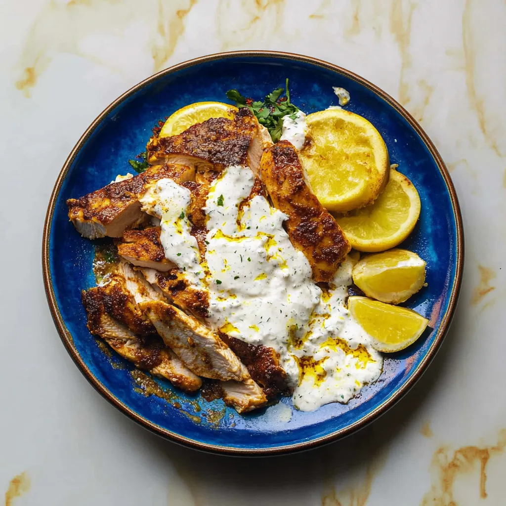 Homemade Chicken Shawarma with Creamy Garlic Sauce