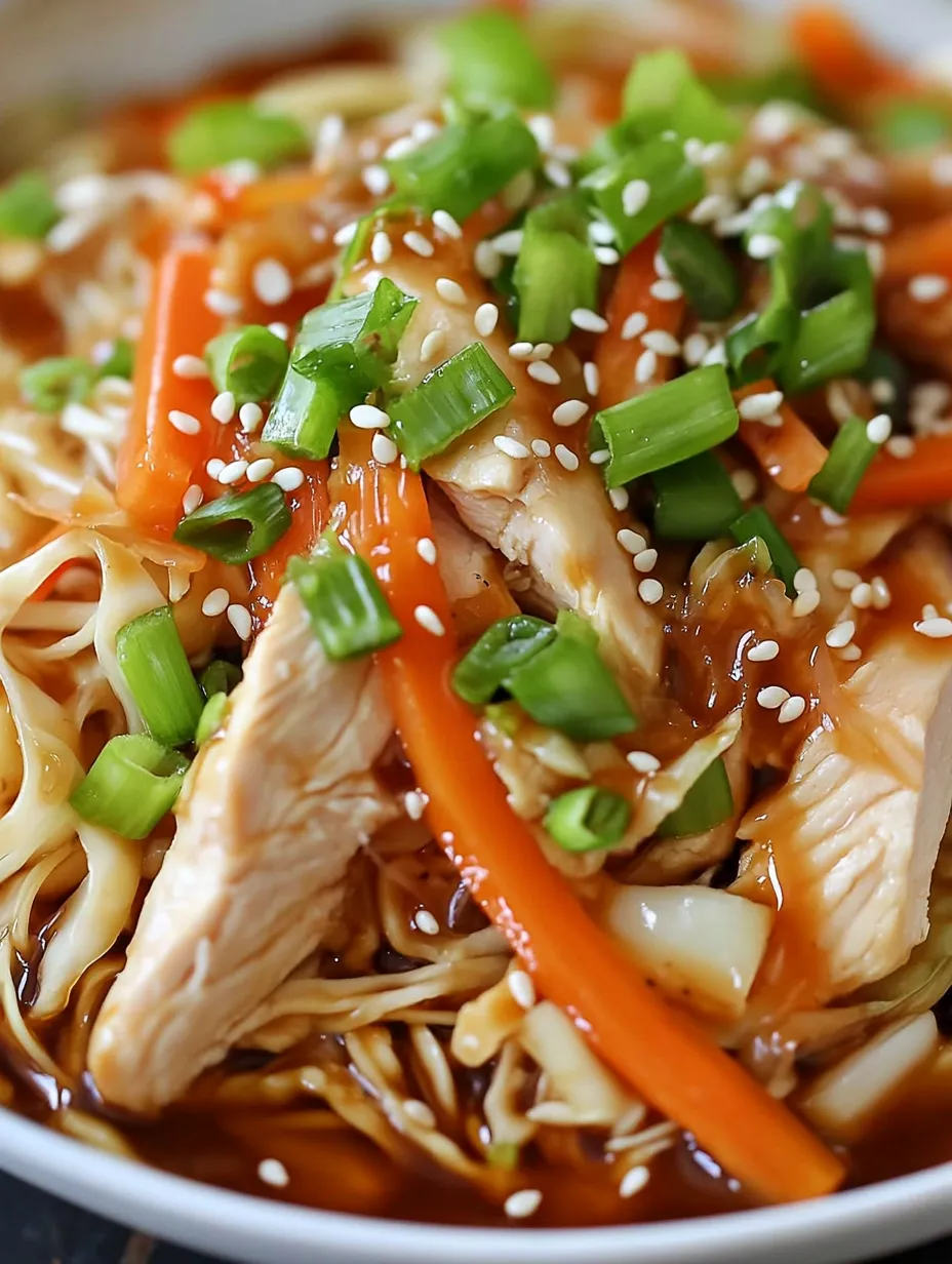 Delicious Homemade Chicken Yakisoba with Vegetables