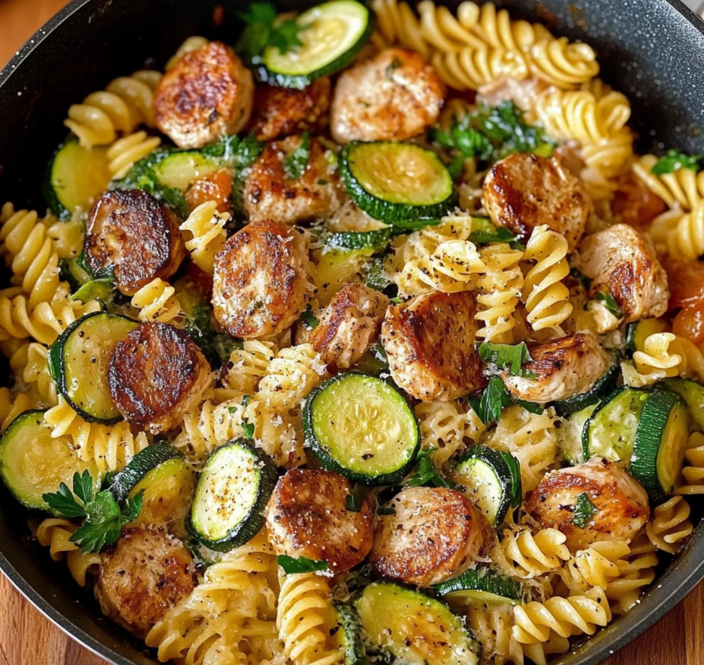 One-Pot Chicken Zucchini Pasta Skillet