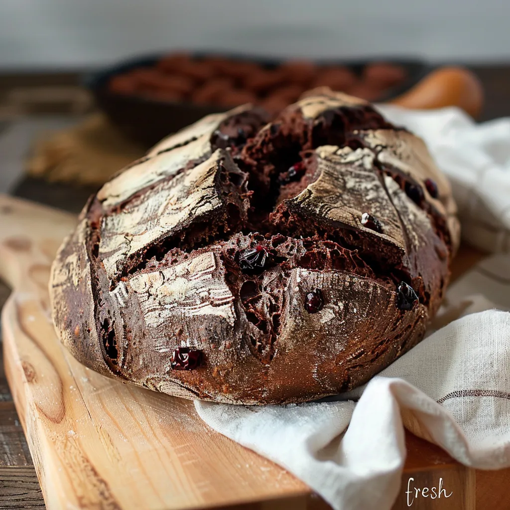 Chocolate Cherry Sourdough Bread