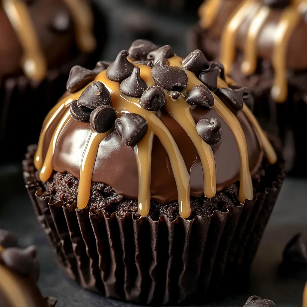 Chocolate Chip Cookie Dough Brownie Bombs with Chocolate Coating