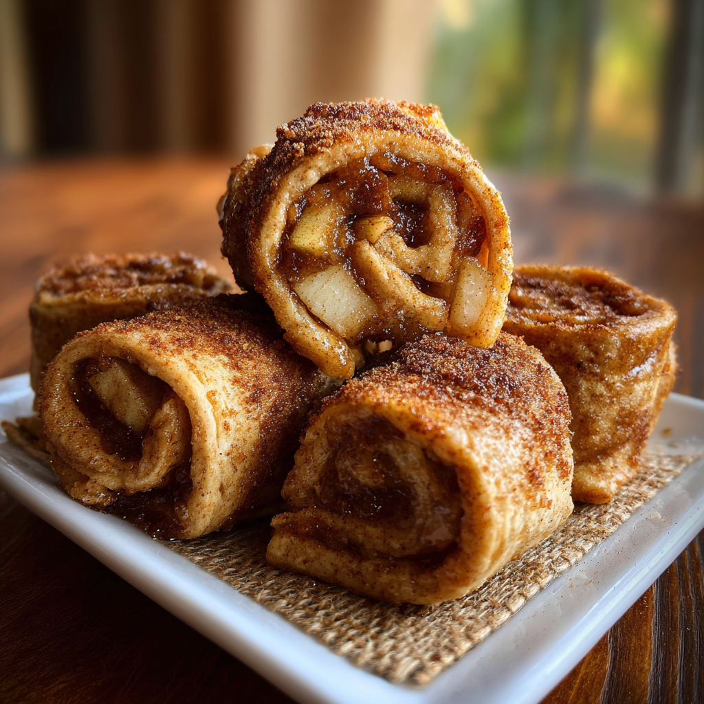 Cinnamon Apple Protein Rollups with Cottage Cheese and Almond Flour