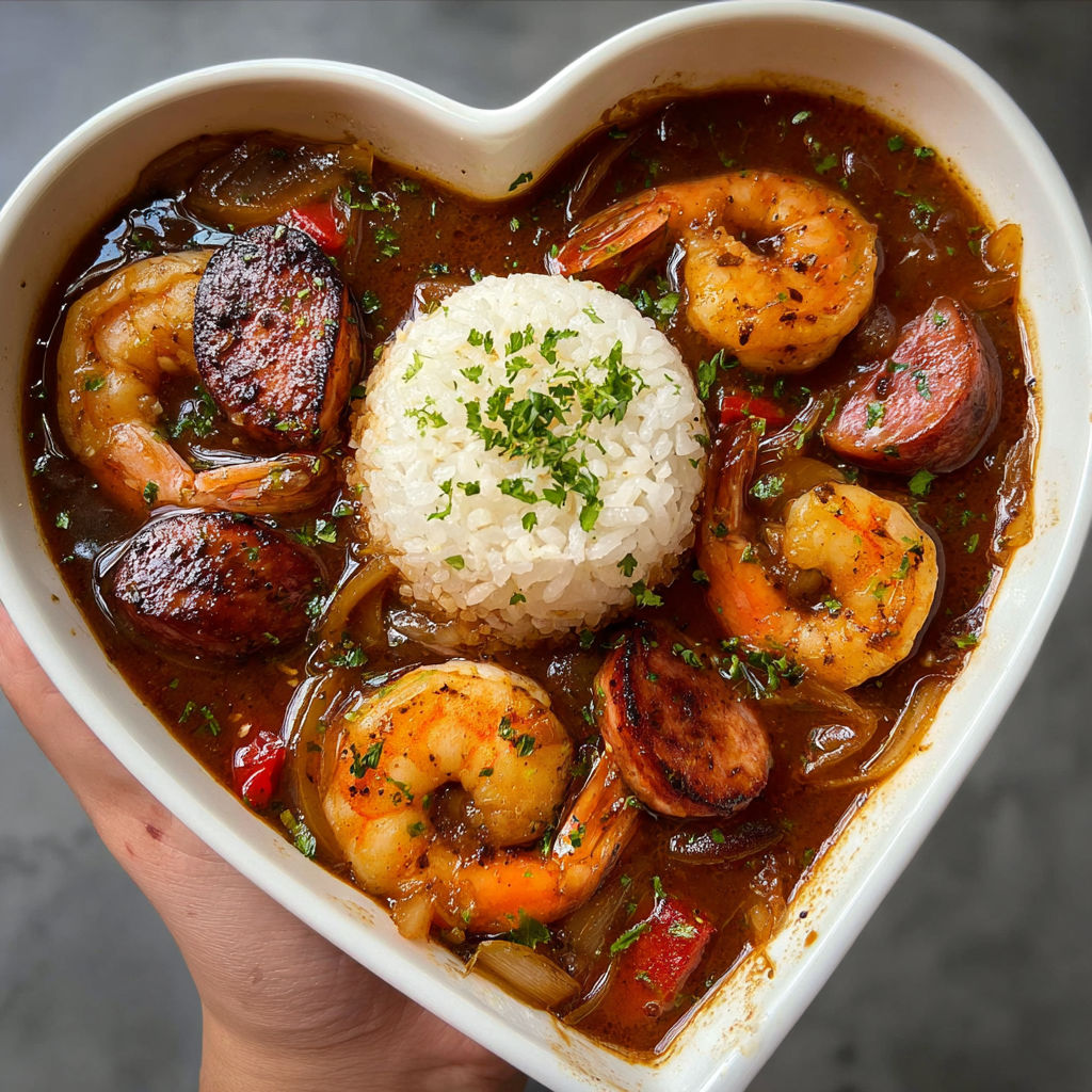 Classic Creole Seafood Gumbo with Shrimp and Crab