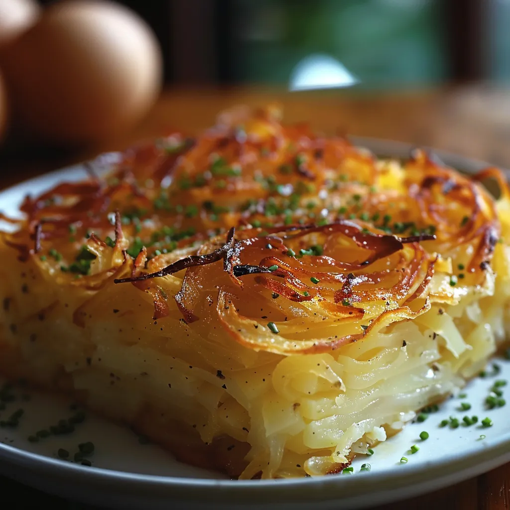 Classic Potato Kugel with Crispy Crust