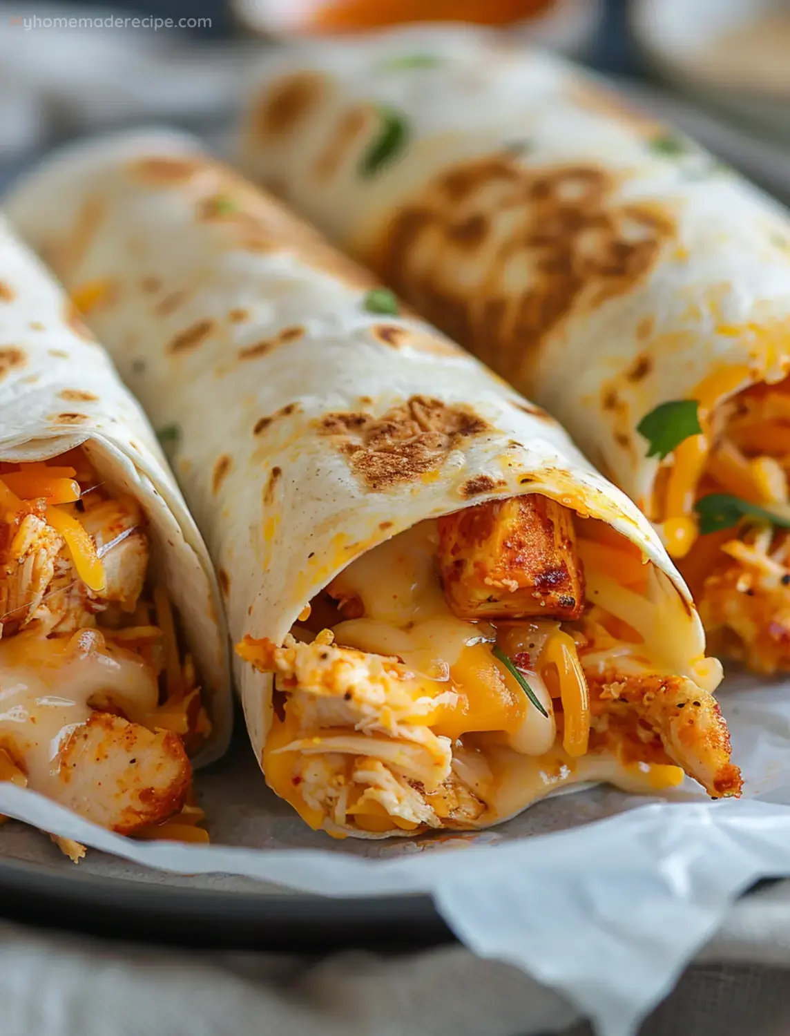 Delight In Crispy Chicken Cheese Wraps