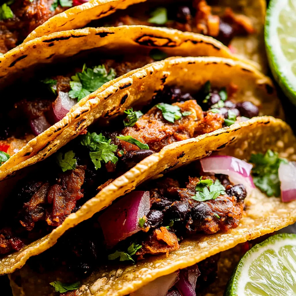 Easy Crispy Sheet Pan Black Bean Tacos