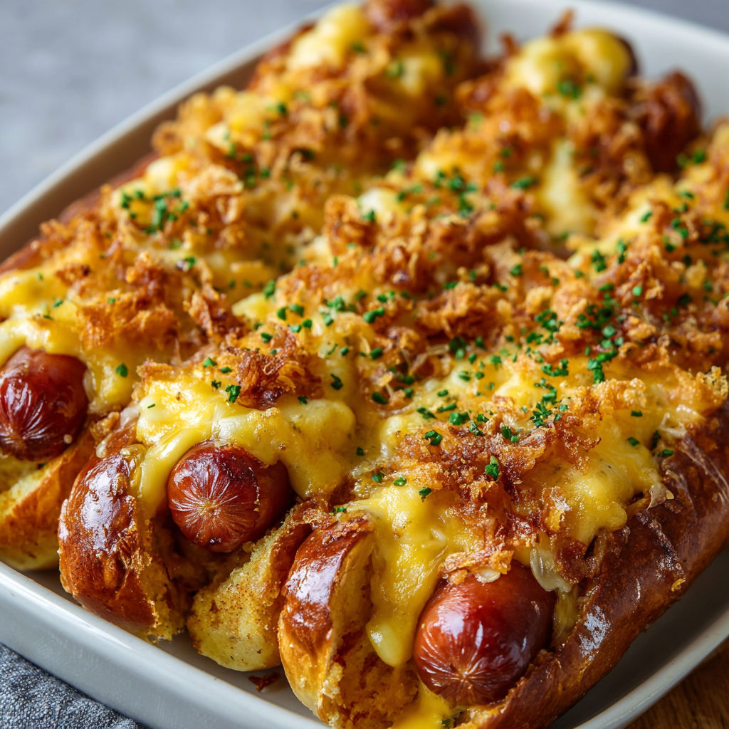 Crispy Cheesy Hotdogs with Savory Cheese Blend
