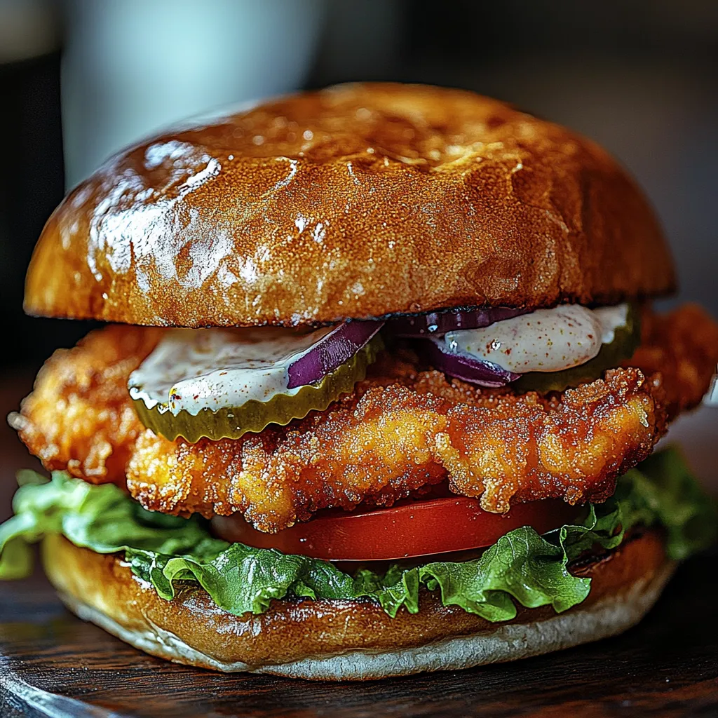 Homemade Crispy Fried Cod Sandwich with Tartar Sauce