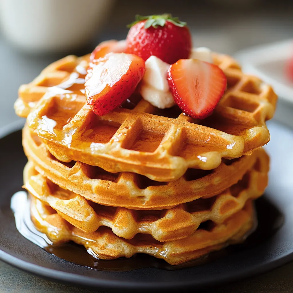 Crispy High Protein Waffles