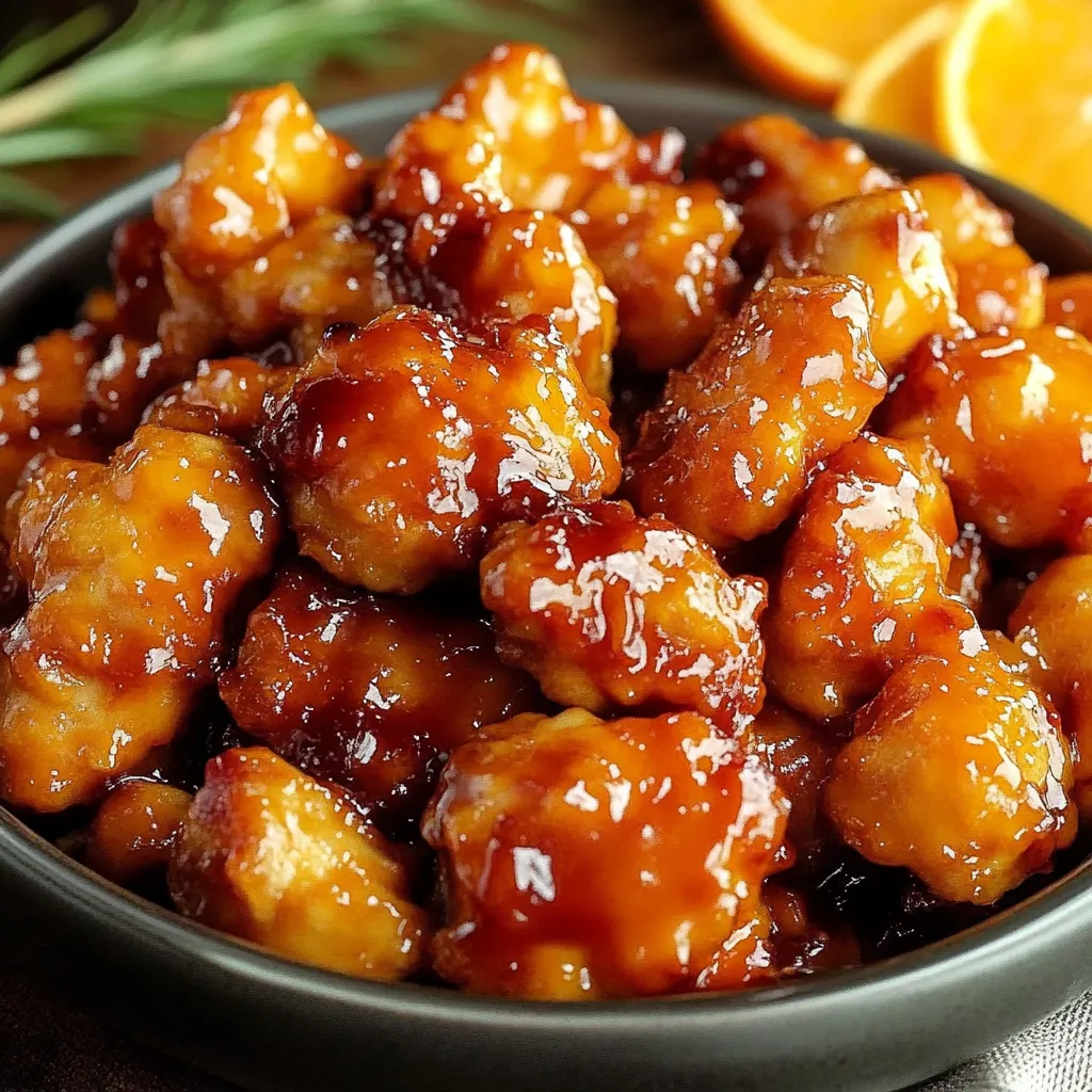 Crunchy Baked Orange Chicken with Tangy Sauce