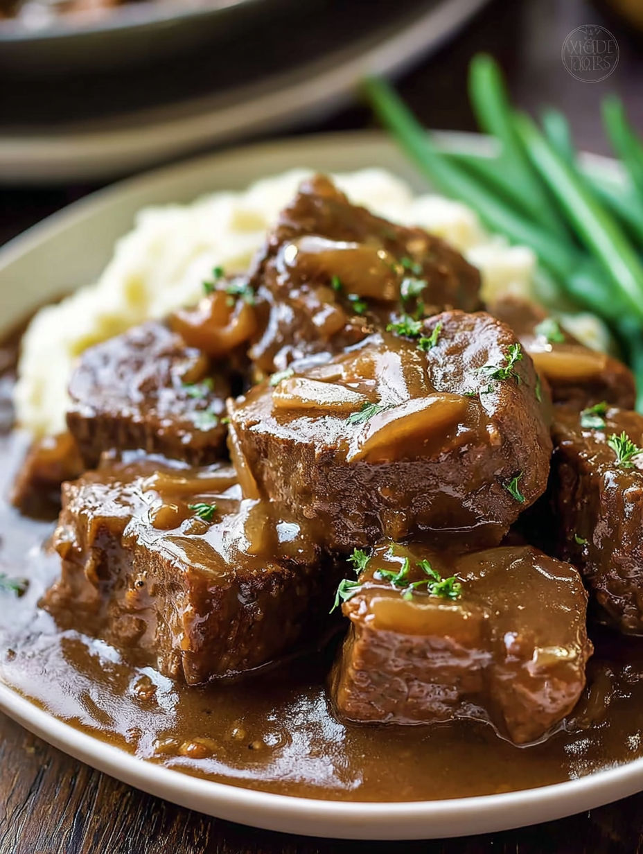 Crock Pot Cubed Steak