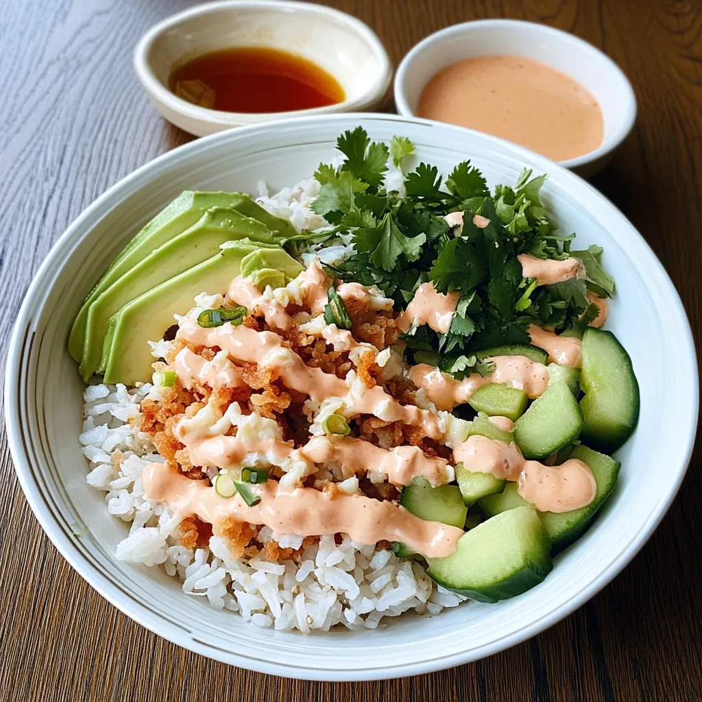 Quick and Easy Crunch Roll Sushi Bowl