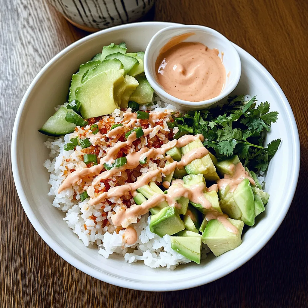 Quick and Easy Crunch Roll Sushi Bowl