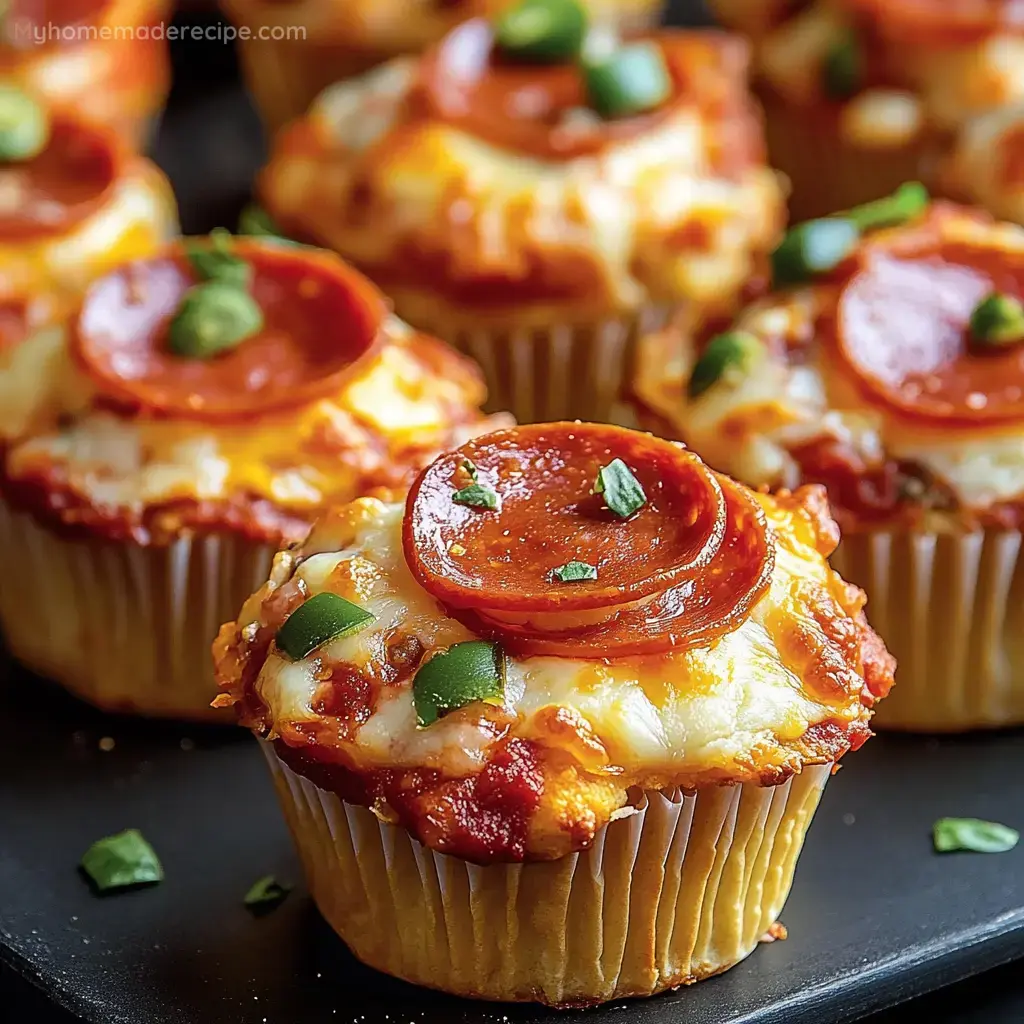 Delicious Bite-Sized Deep Dish Pizza Cupcakes