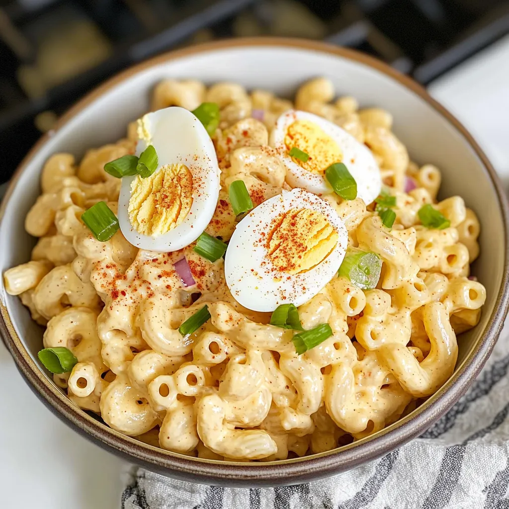 Easy Deviled Egg Pasta Salad