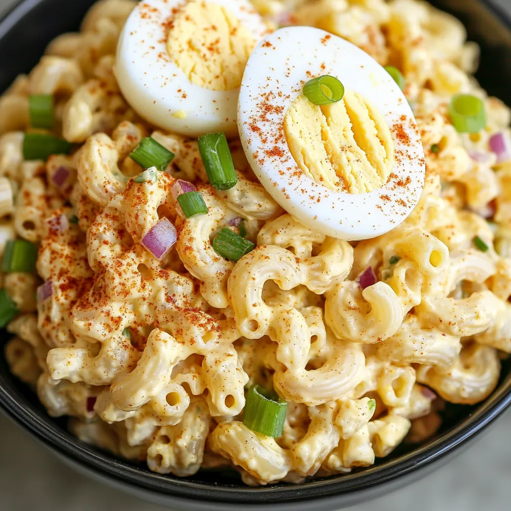 Easy Deviled Egg Pasta Salad