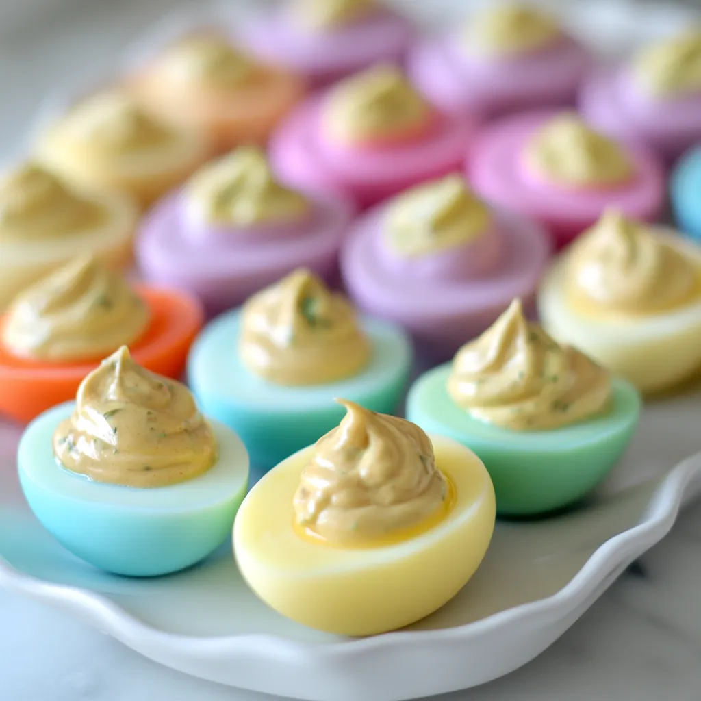 Colorful Easter Deviled Eggs
