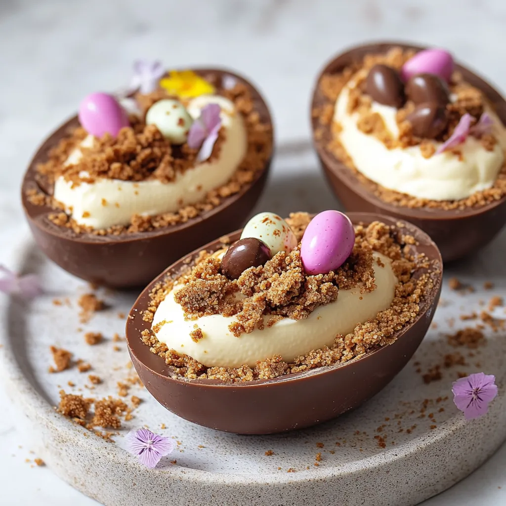 No-Bake Easter Egg Cheesecake