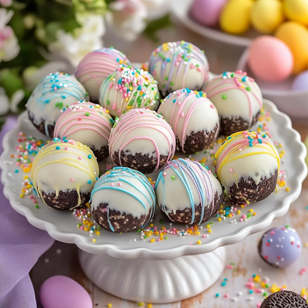 Easy Easter Oreo Egg Truffles