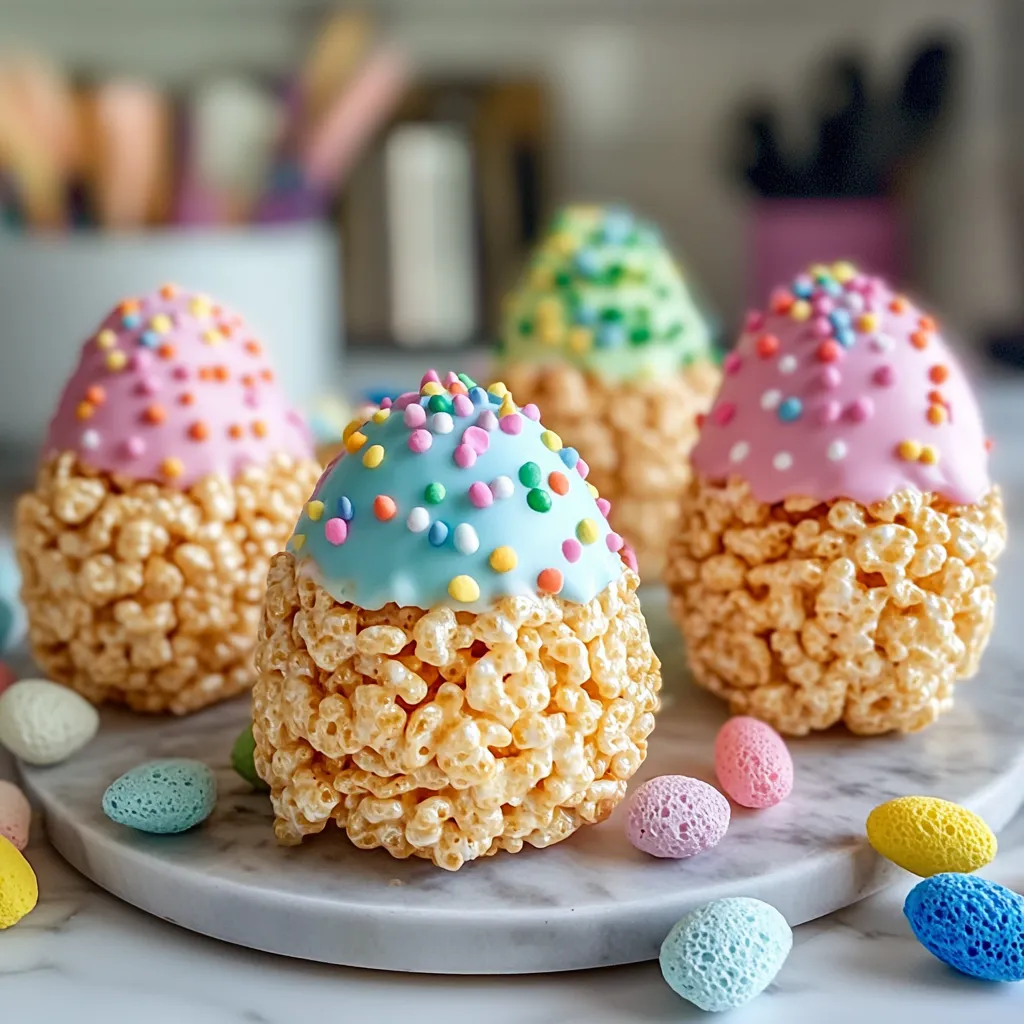 Easy Easter Rice Krispies Eggs