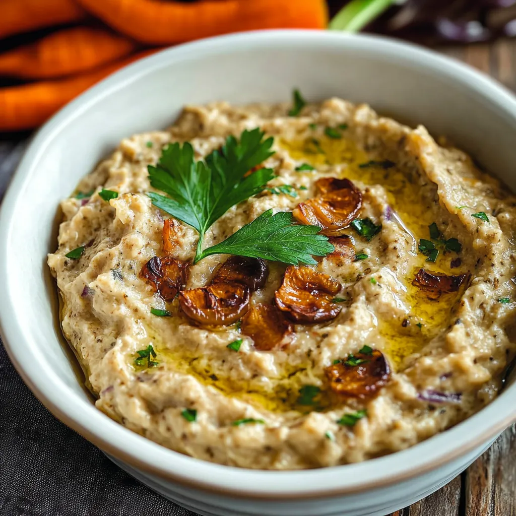 Creamy Baba Ganoush with Eggplant and Tahini