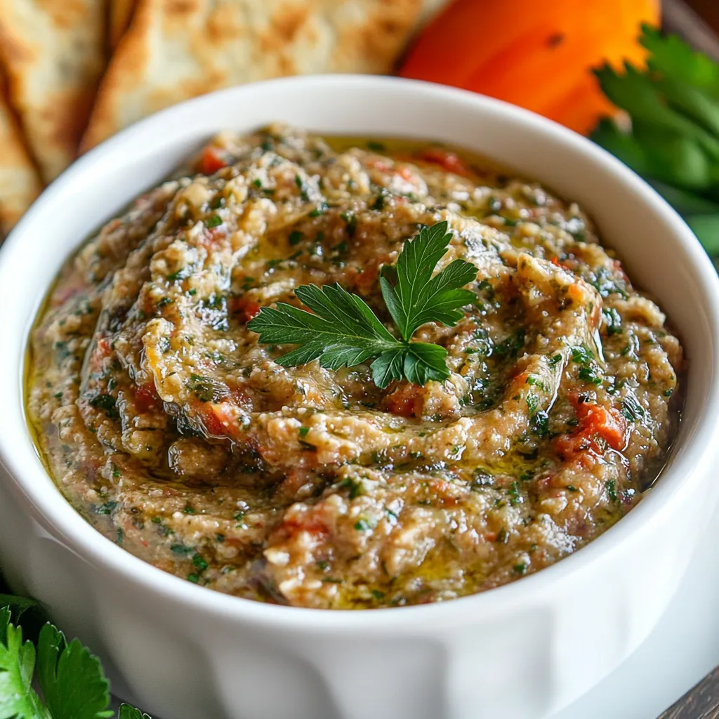 Creamy Baba Ganoush with Eggplant and Tahini