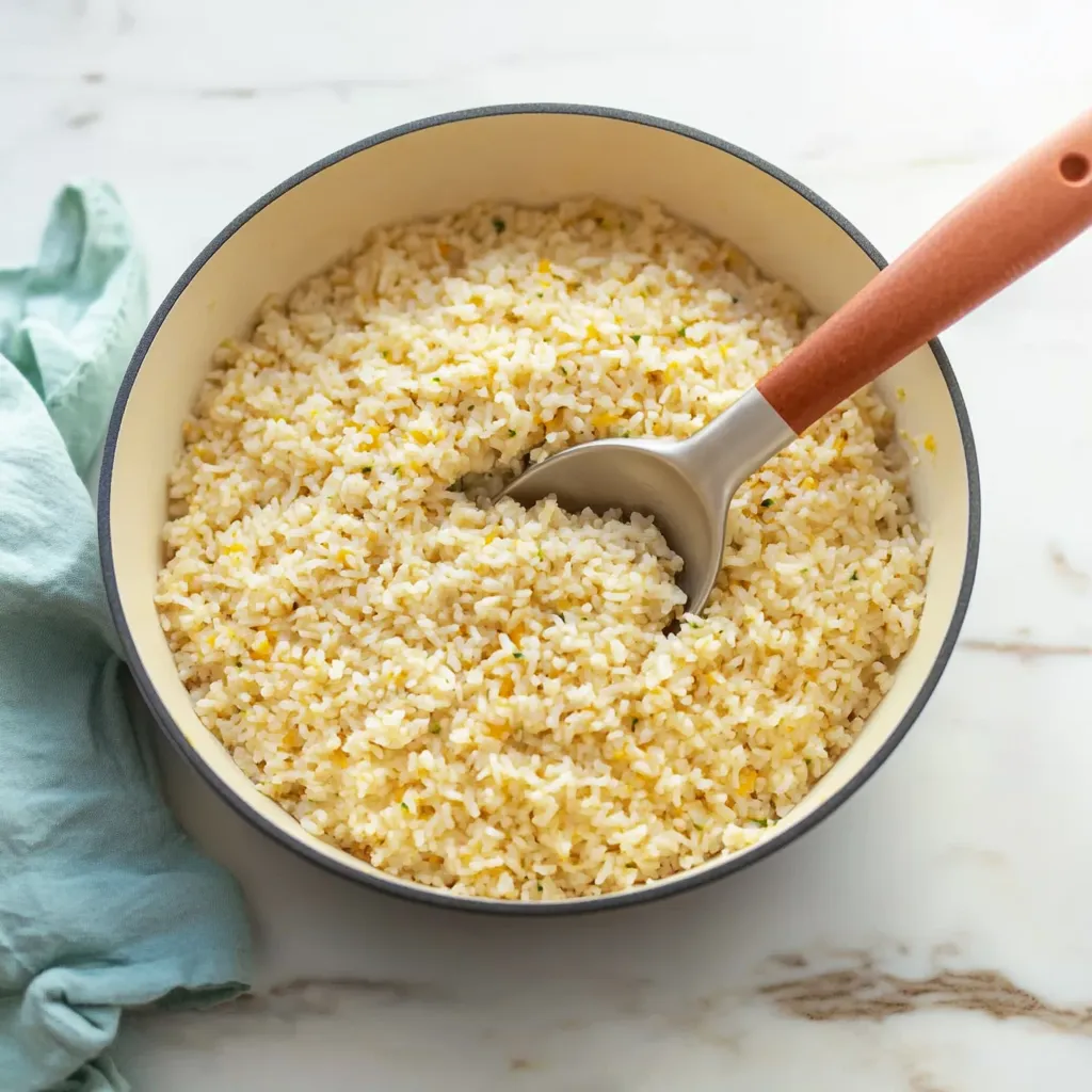 Easy Cheesy Rice Recipe with Vegetables