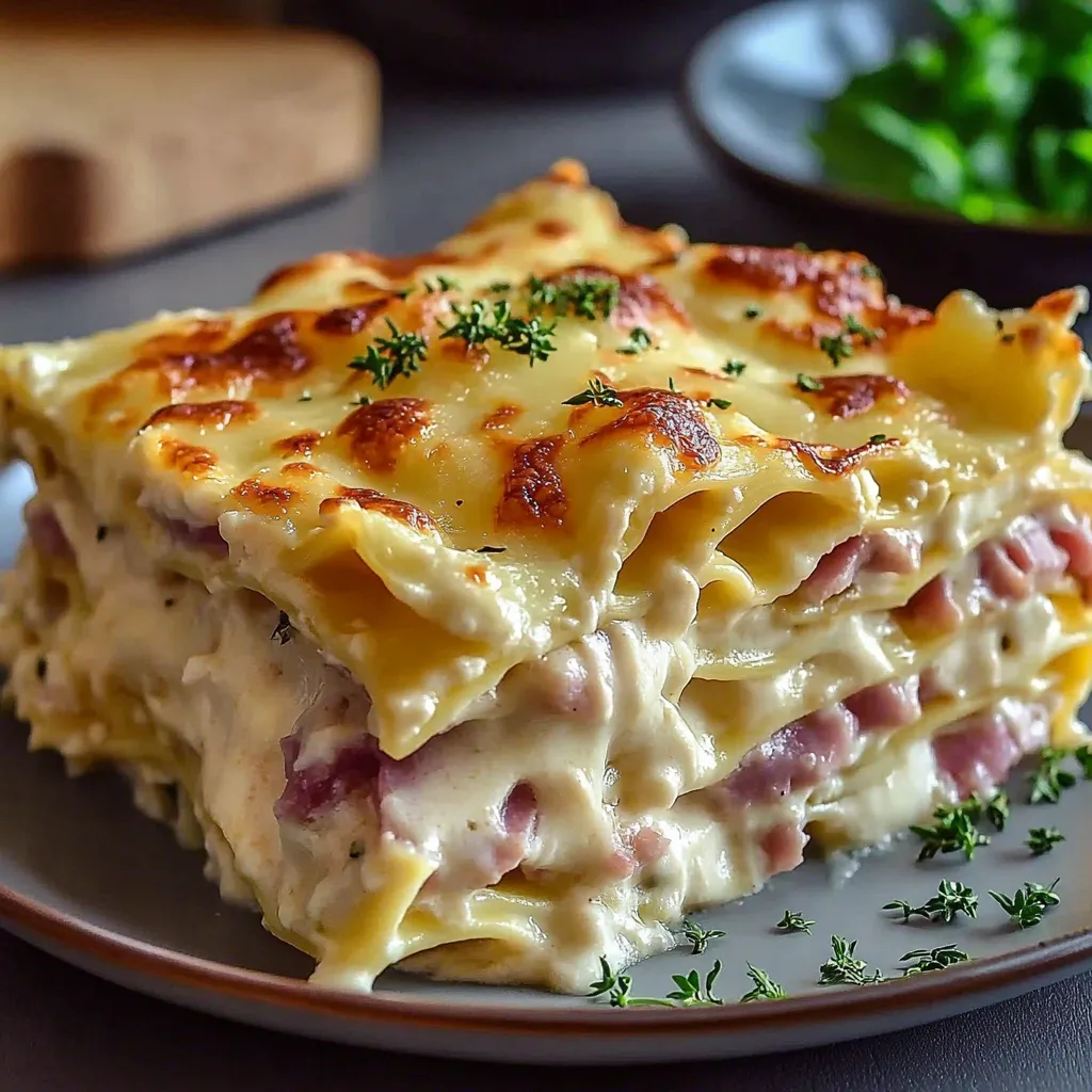 Effortless Ham Cheese Lasagna