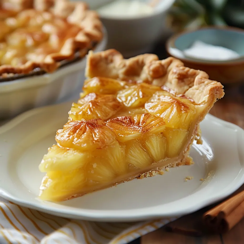 Fluffy Easter Pineapple Pie