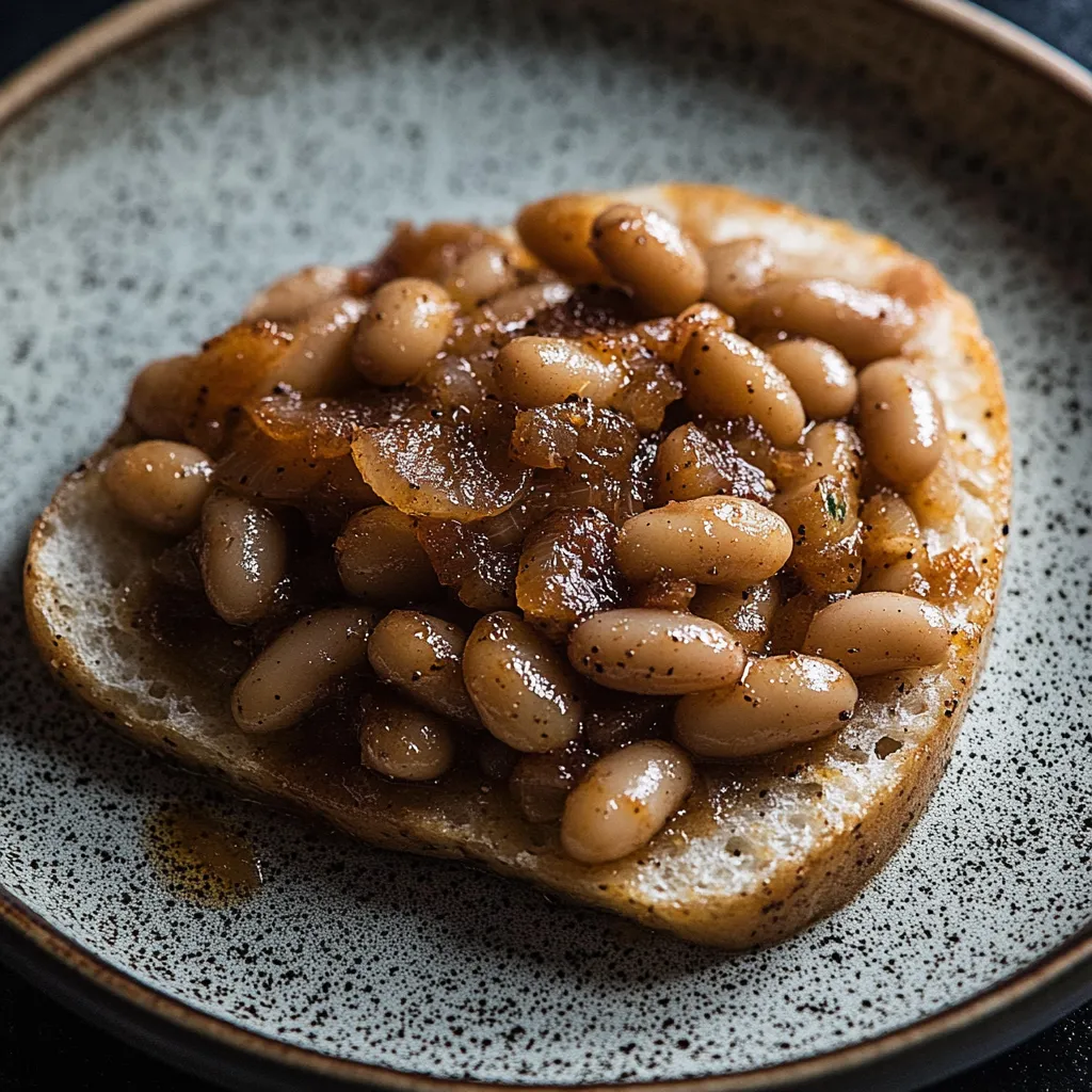 Cozy French Onion Bean Toast