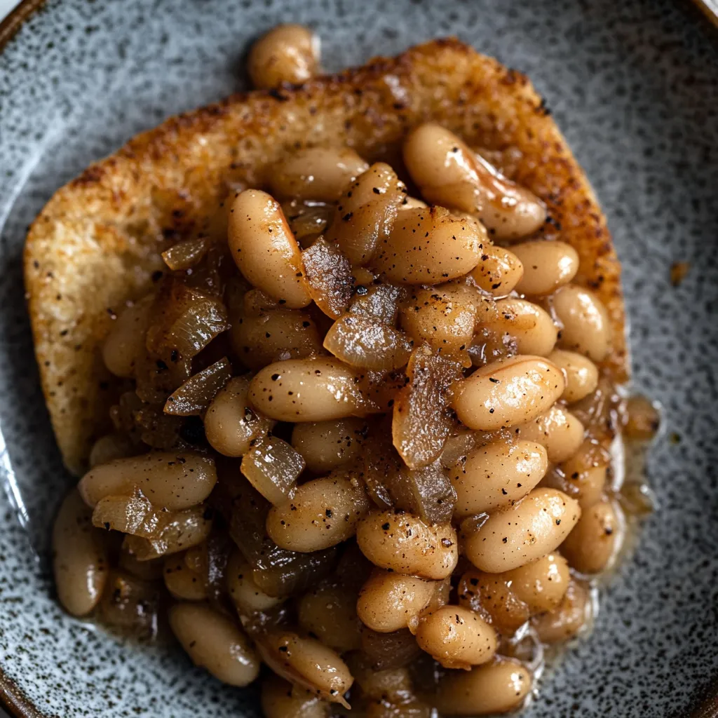 Cozy French Onion Bean Toast